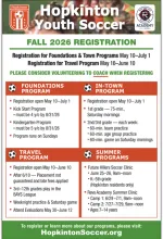 FLYER WITH INFORMATION ABOUT FALL 2026 SOCCER REGISTRATION