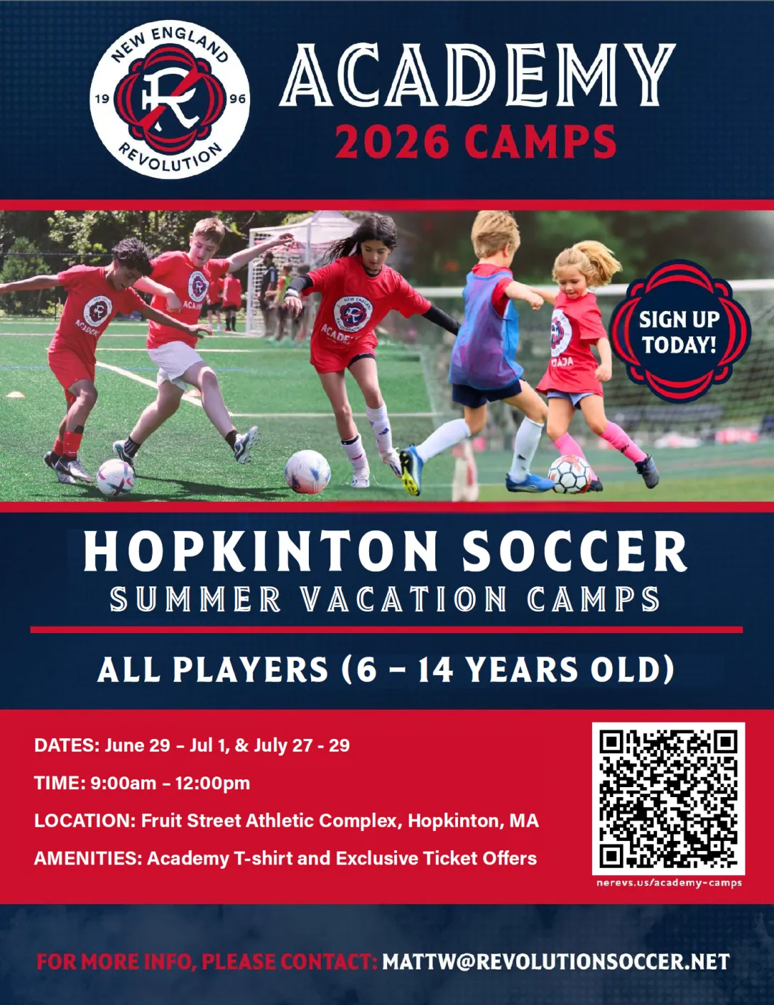 Revs summer camps